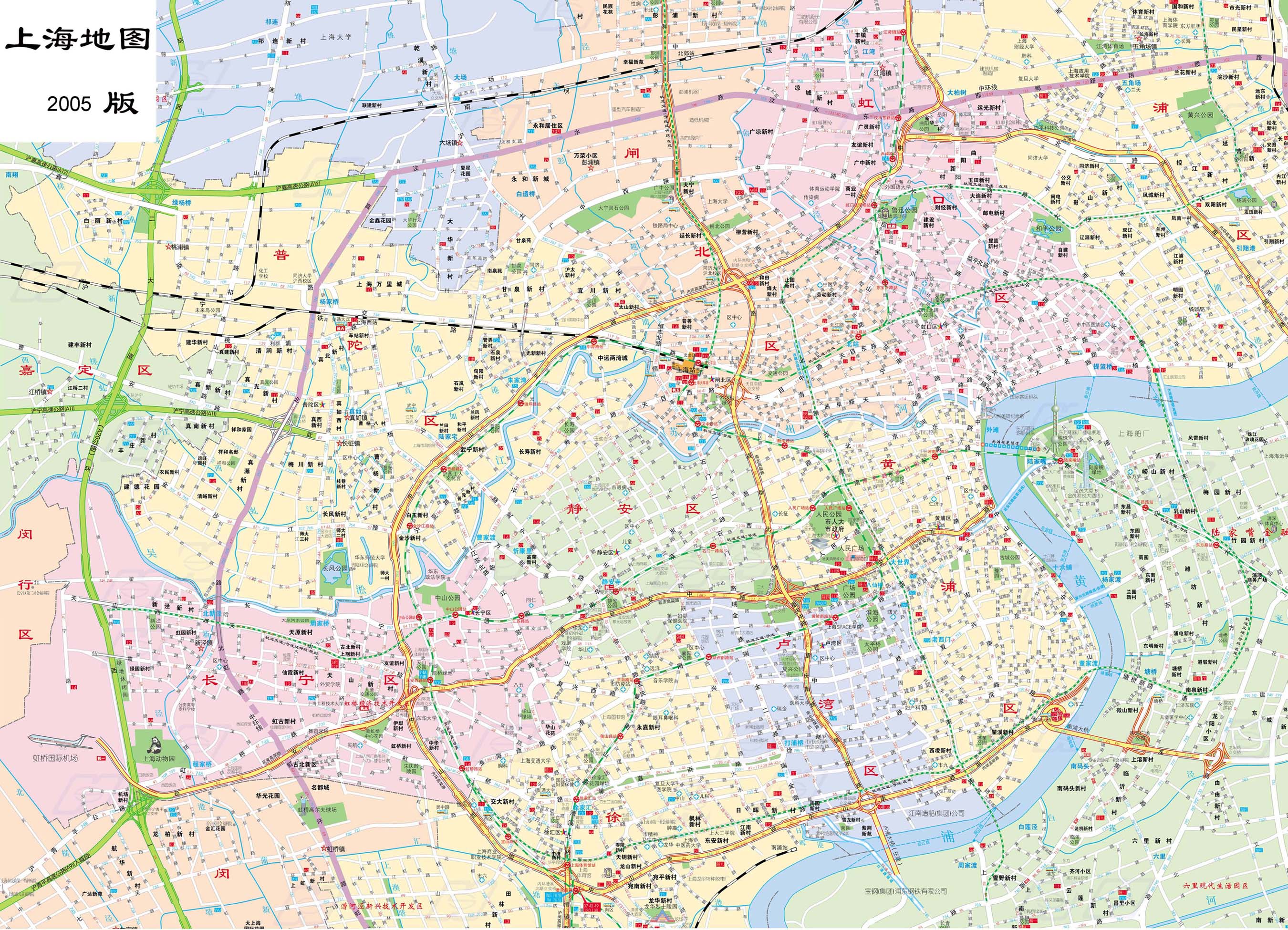 上海交通地图-上海地图