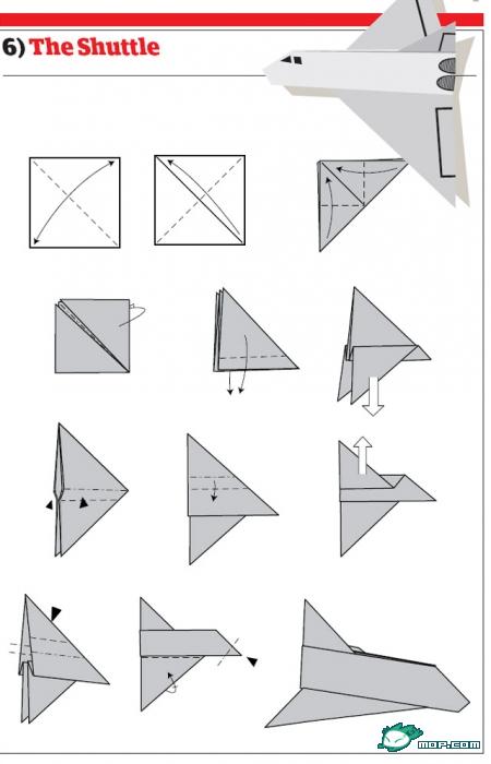 世界著名纸飞机的折法图片